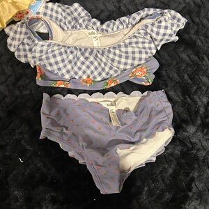 Matilda Jane Purple Gingham Floral Swimsuit